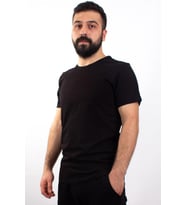 TWİSTER JEANS 1828 SİYAH BİSİKLET YAKA ERKEK T-SHİRT