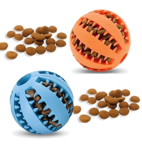 For Pet Ödül Hazneli Kauçuk Top Köpek Oyuncağı 9 cm (1 Adet)