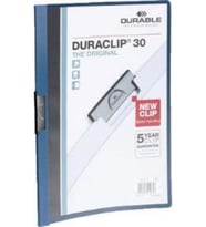 Durable Sıkıştırmalı Dosya DuraClip Ortadan Klipsli 30 Sayfa A4 Lacivert (25 Li Paket)