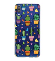 PrintiFy Samsung Galaxy M10 ile Uyumlu 1mm Slim Fit Water Color 4 Baskılı Şeffaf  Kılıf