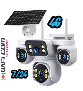 X16 4 Kameralı Çift Panelli 4G Solar Kamera AOV 7/24 Kayıt