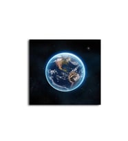 DBSanatevi Uzaydan Dünya Görünüşü Tablo 50 X 70 Cm