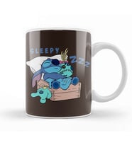 Stitch Sleepy Cute Kupa Bardak Porselen