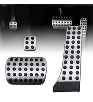 Mercedes W204-W207-W211-W212-W215-W220-E250 Uyumlu Geçme Otomatik Pedal Seti 3 Parça Siyah Krom