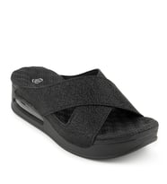 Muya Fly Anatomik Airmax Memory Foam Kadın Terlik Desenli Siyah