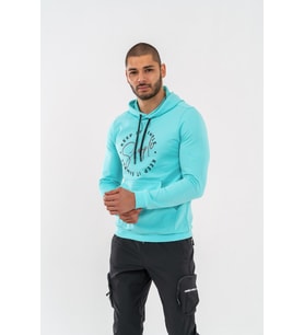 SWEATSHIRT KAPŞONLU - 904 - B38 - SU YEŞİLİ