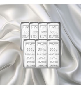 7 Adet 500 Gr Gmr Gümüş Külçe