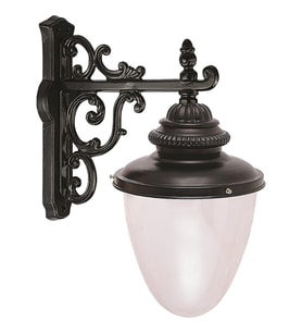 AVONNI BAP-68071-BSY-M1OP Siyah Boyalı Dış Mekan Aydınlatma E27 Aluminyum Polikarbon Cam 45x20cm