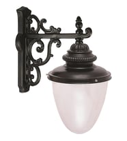 AVONNI BAP-68071-BSY-M1OP Siyah Boyalı Dış Mekan Aydınlatma E27 Aluminyum Polikarbon Cam 45x20cm
