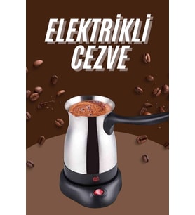 Çelik Kahve Makinesi Cezve 800 Watt Paslanmaz Çelik Türk Kahvesi Makinesi