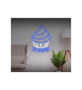 YUMMY Yazılı ve Şekilli Neon Tabela
