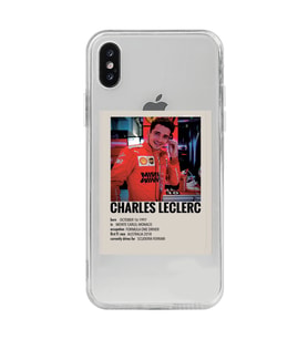 Iphone Xsmax Uyumlu Charles Leclerc Desenli Şeffaf Telefon Kılıfı