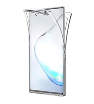 Samsung Galaxy Note 10 Plus 360 Kılıf Şeffaf Silikon Ön Arka