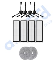 DREAME L20 ULTRA UYUMLU 4 Yan Fırça 4 Filtre 2 Mop