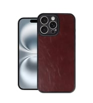 Apple İphone 16 Pro Max Kılıf Aras Deri Kapak - Bordo