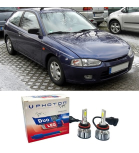 Mitsubishi Colt Led Xenon Uzun + Kısa Far Ampulü H4 Duo Yeni Seri Beyaz 1998-2003
