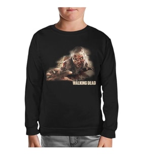 The Walking Dead Siyah Çocuk Sweatshirt