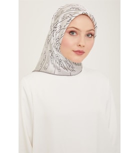 Sura İpek Eşarp 9142D-01 - Gri