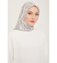 Sura İpek Eşarp 9142D-01 - Gri