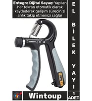 #BilekYayı Ayarlanabilir Dirençli Ergonomik Spor El Egzersiz Sayaçlı Bilek Güçlendirme Yayı 5-60 Kg