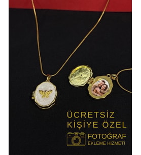 316L Çelik Açılır Resimli Kolye (Fotoğraf eklenebilir)