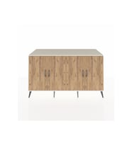 Kronos Konsol 4 Raflı 4 Kapaklı 176x59x99 Aytaşı-Çam/Antrasit