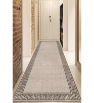 Dijital Baskılı Kaymaz Taban Yıkanabilir Modern Yolluk Ve Koridor Halısı NDU-hy-1246 (Krem)