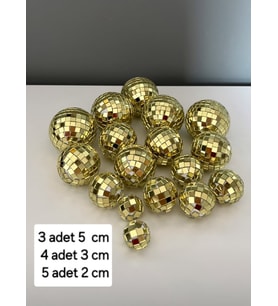 Gold disko topu pasta süsü