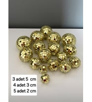 Gold disko topu pasta süsü