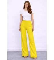 Beli Lastikli Bol Paça Polyester Pantolon