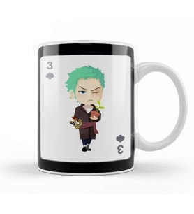 One Piece Zorro Cards Kupa Bardak Porselen