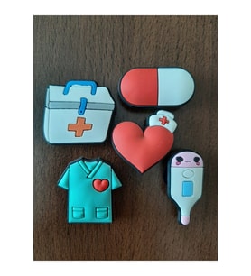 Odaburada Terlik Süsü-Terlik Tokası Sağlıkçı-Doktor-Hemşire 5'li Set