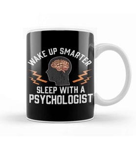 Funny Wake Up Smarter Sleep With a Psychologist Kupa Bardak Porselen