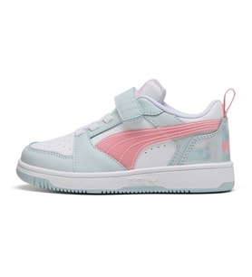 Puma Rebound V6 Lo Space Belle Ac+Ps Çocuk Spor Ayakkabı BEYAZ YEŞİL