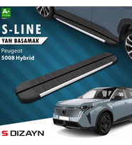 S-Dizayn Peugeot 5008 3 Hybrid S-Line Aluminyum Yan Basamak 203 Cm 2024 Üzeri A+ Kalite