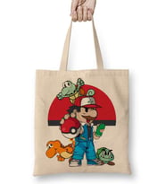 Pokemon Super Mario Bez Çanta Uzun Saplı