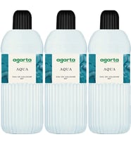 Agarta Kolonya 400 ML Aqua 80 Derece Pet Şişe (3 Lü Set)