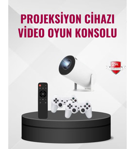 Kablosuz Mini Projeksiyon Oyun Film İçin Taşınabilir Ev Sineması - Lisinya