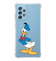 Samsung Galaxy A52s  Köşe Korumalı Antişok Kapak Donald Duck Tasarımlı Şeffaf  Kılıf