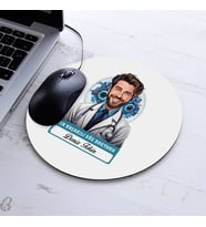 Kişiye Özel Hediye Karikatürlü En Başarılı Erkek Göz Doktoru Mousepad