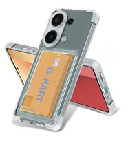 Xiaomi Redmi Note 13 Pro 5G Uyumlu Kılıf Airbag Tasarımlı Şeffaf Kartlıklı Zore G-Kart Kapak