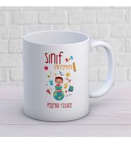Kişiye Özel Meslek Sınıf Öğretmeni Hediyelik Kupa Bardak