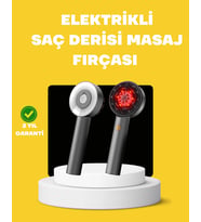 Led Teknolojili Elektrikli Saç Masaj Fırçası Mikro Akımlı
