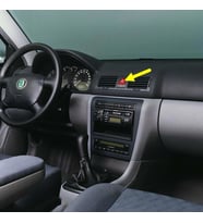 Skoda Octavia A4 01-09 Kırmızı Üçgen Dörtlü Flaşör Düğmesi 1U0953235B