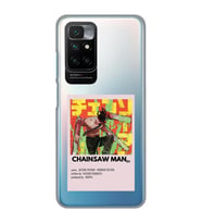Redmi 10 2022 Uyumlu Chainsaw Man Anime Desenli Şeffaf Telefon Kılıfı