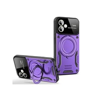 Durukar® Samsung Galaxy A06 Kılıf Joy Lens Standlı Kapak - Mor