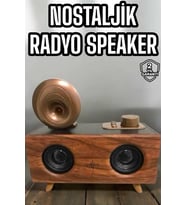 Bluetooth Hoparlör Ahşap Klasik Retro Gramofon Bluetooth Müzik Kutusu