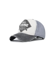 Şapka Unisex Jewel Shine Beyzbol Eskitme Şapka Cap Çap Mevsimlik Şapka Jwl.shn.yn.001 (Siyah-Gri)