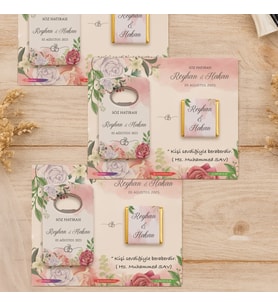 Nişan Nikah Düğün Hatırası Açacak Magnet