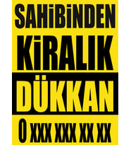 Satılık & Kiralık Kağıt Afiş – 5 Adet 45x61 cm